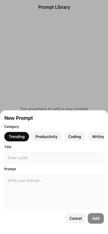 Prompt Engineering Library screenshot
