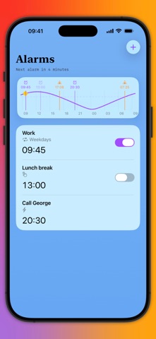 Sunrise - Alarm Clock iPhone screenshot