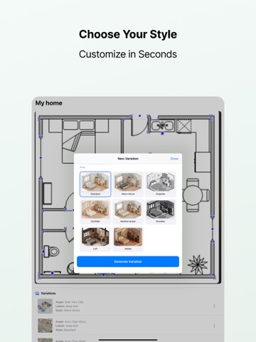 AI Home Planner & Room Design iPad screenshot