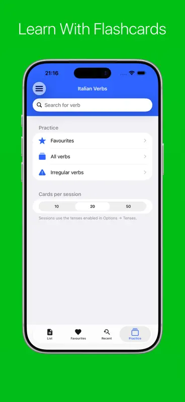 Italian Verb Conjugator Pro screenshot 8 of 9