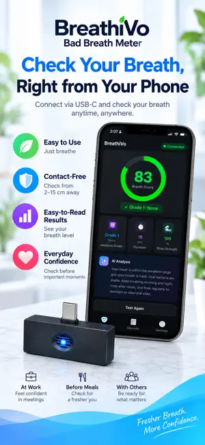 BreathiVo Bad Breath Meter screenshot 1