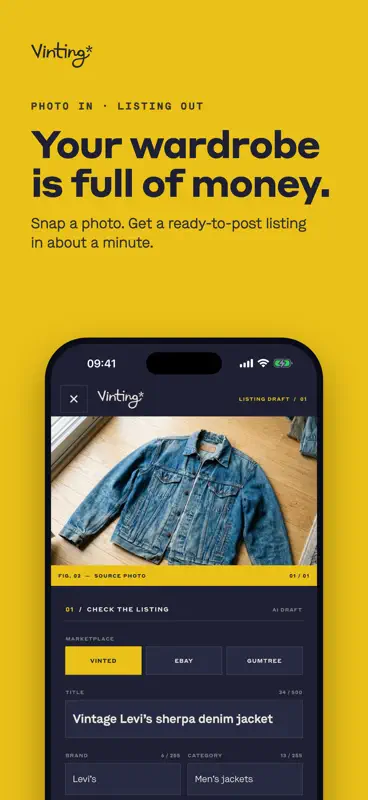 Vinting: AI Listing Maker screenshot 1 of 6