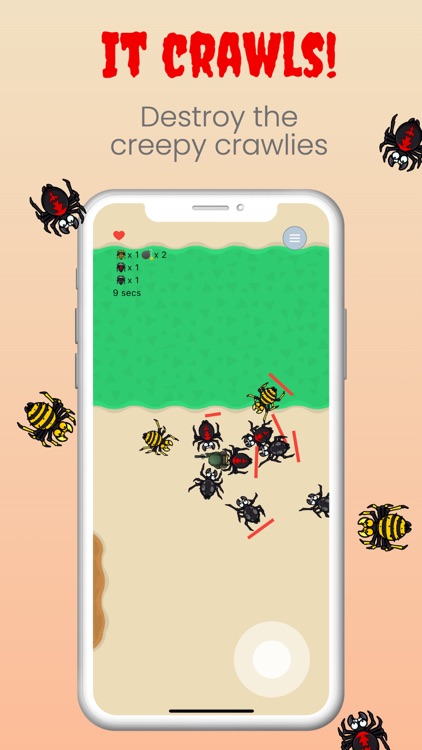 It crawls shoot alien spiders