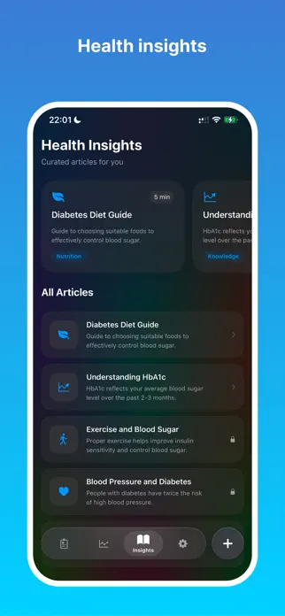 HealthLog: Blood Sugar App Store screenshot 3