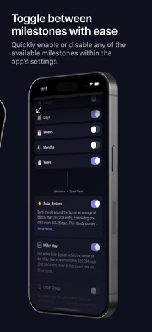 Milestones: Cosmic Timeline screenshot