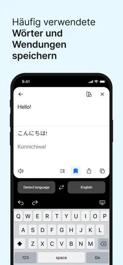 Screenshot von DeepL Übersetzer auf dem iPhone 5
