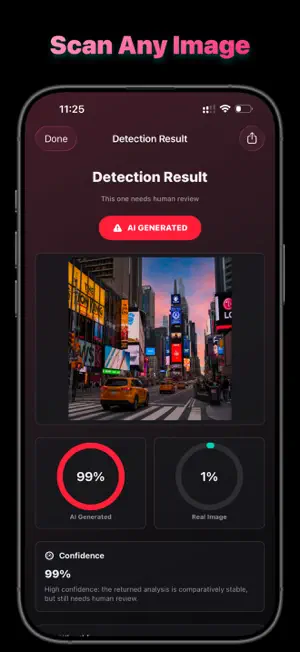 AI Image Detector - Realens screenshot 3