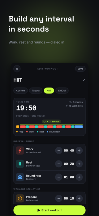 Interval - HIIT Timer Screenshot 2 of 5