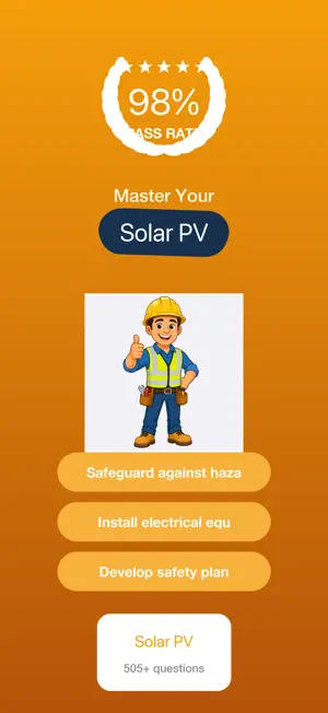 Solar PV Installer Exam Prep screenshot 1