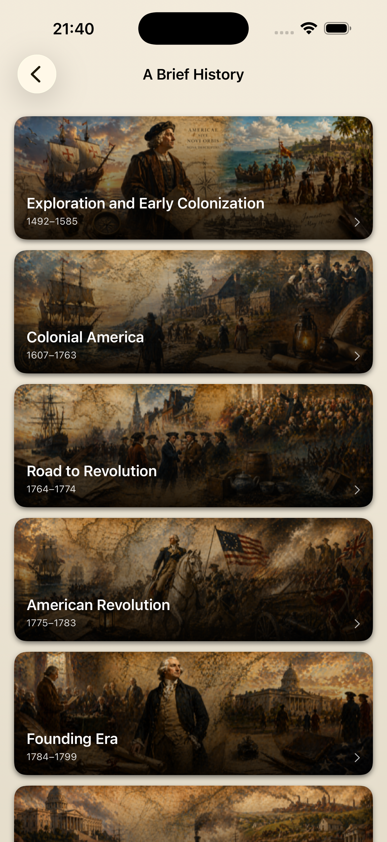 Digestible History