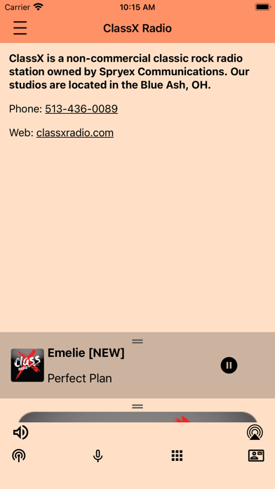 Screenshot #3 pour ClassX Radio Mobile