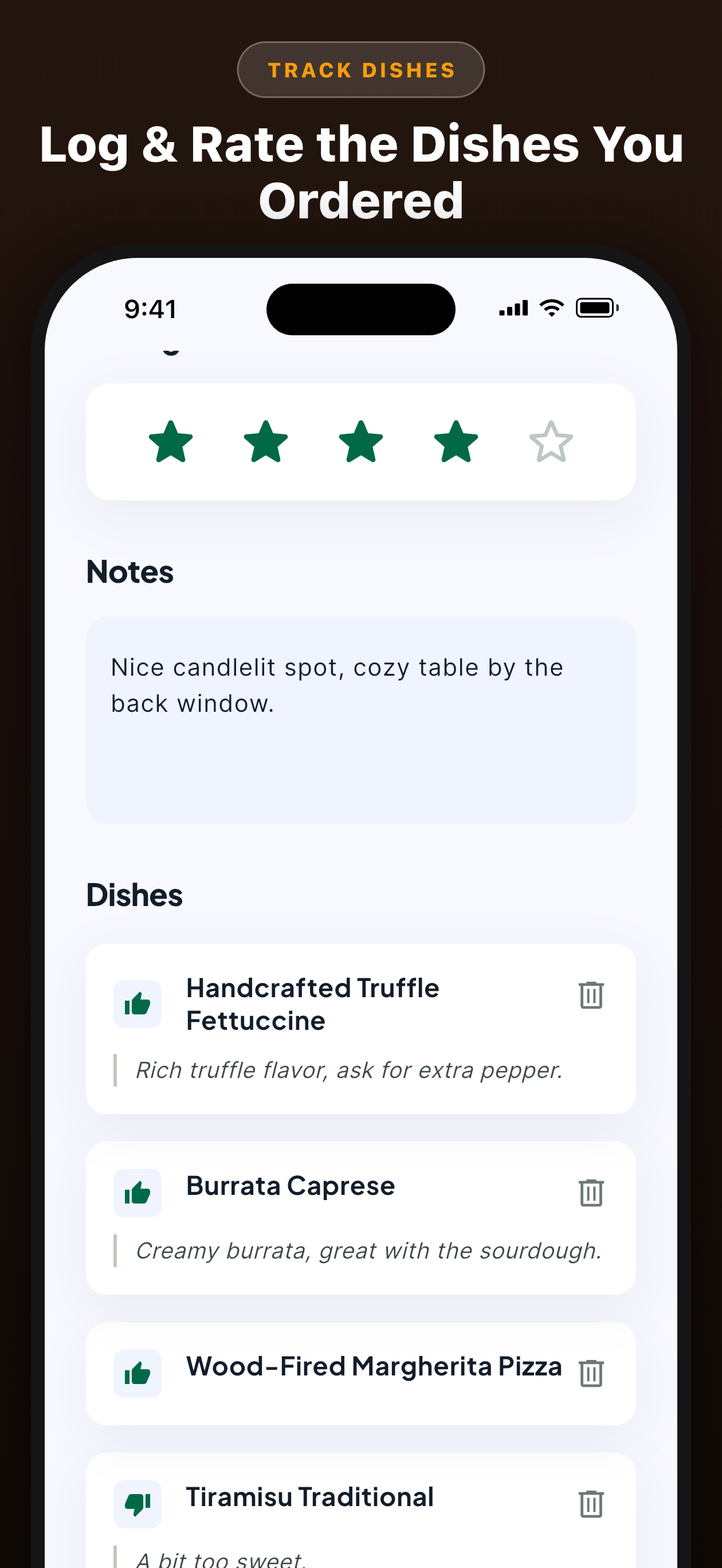 Dinny: Restaurant Tracker screenshot 4