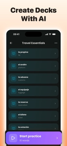 Learn Spanish & French - Lengu iPhone screenshot