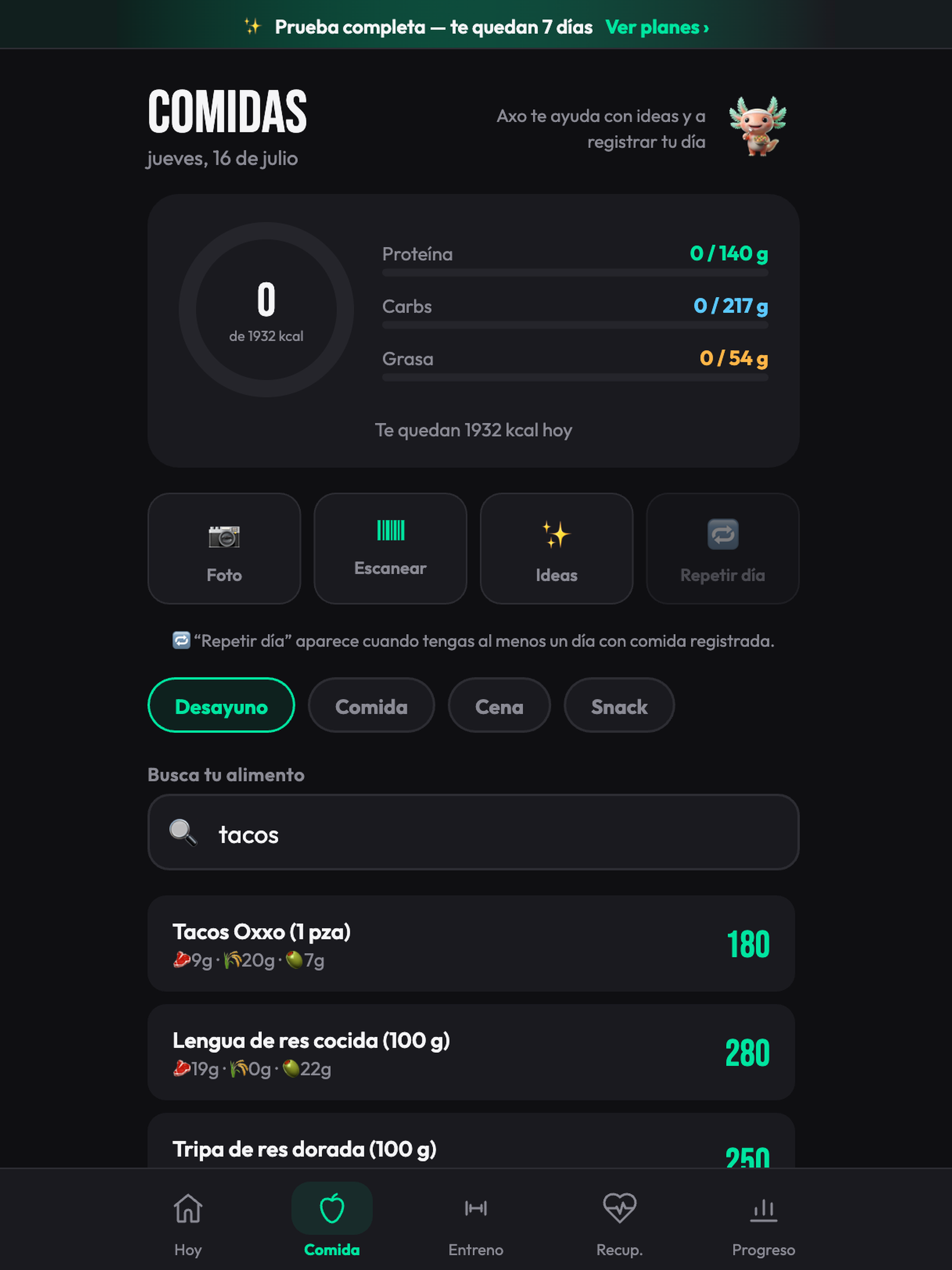 Axofit screenshot 8