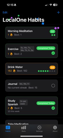 LocalOne Habits Screenshot 1 of 6