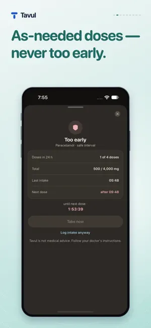 Tavul: Pill Reminder screenshot 2