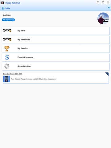 My Judo Passport iPad screenshot