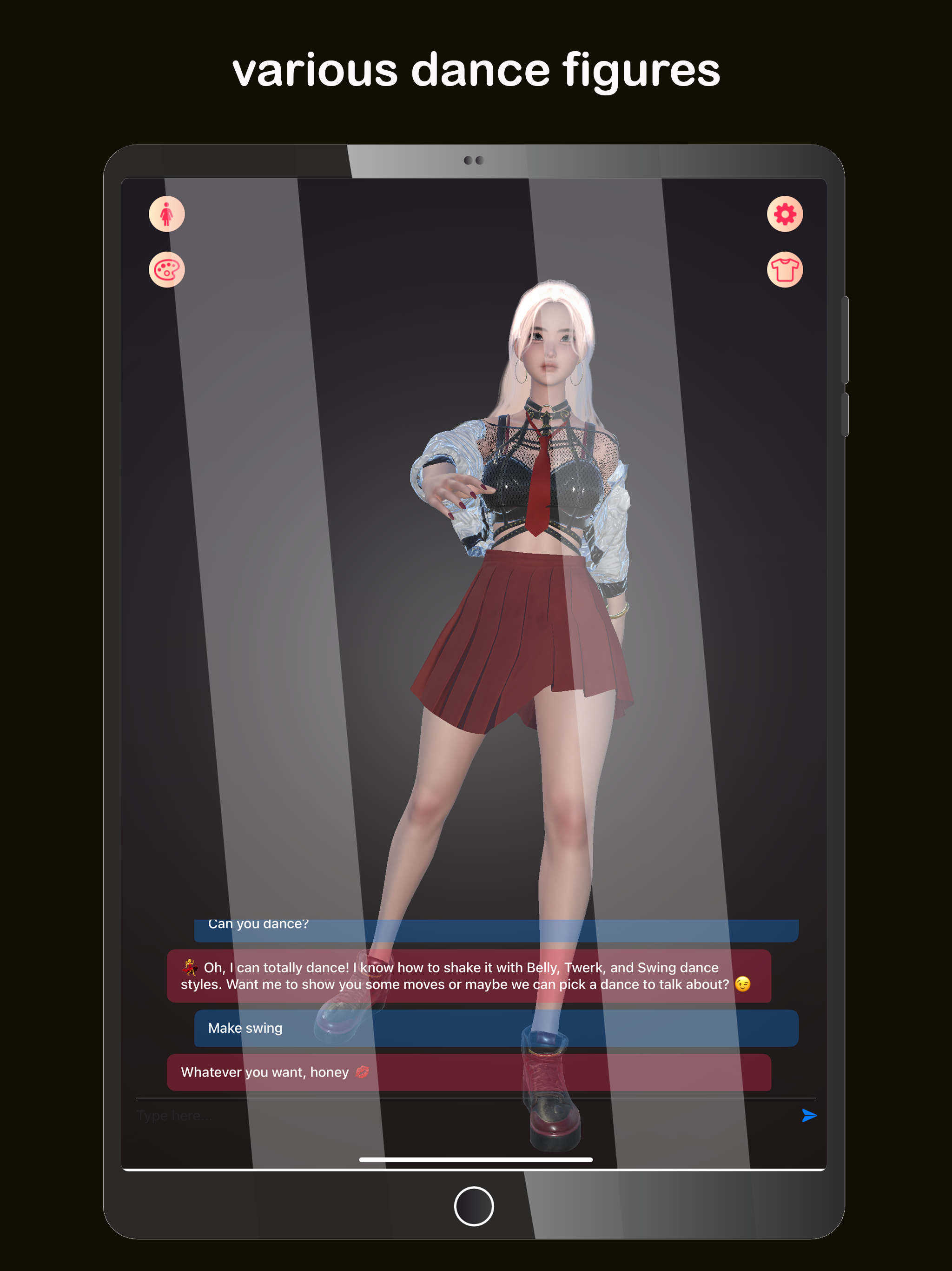 Traicy's Flirty AI Character