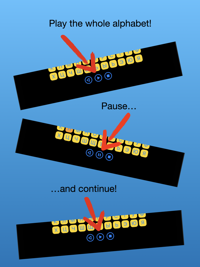 Russian Alphabet - See  Hear