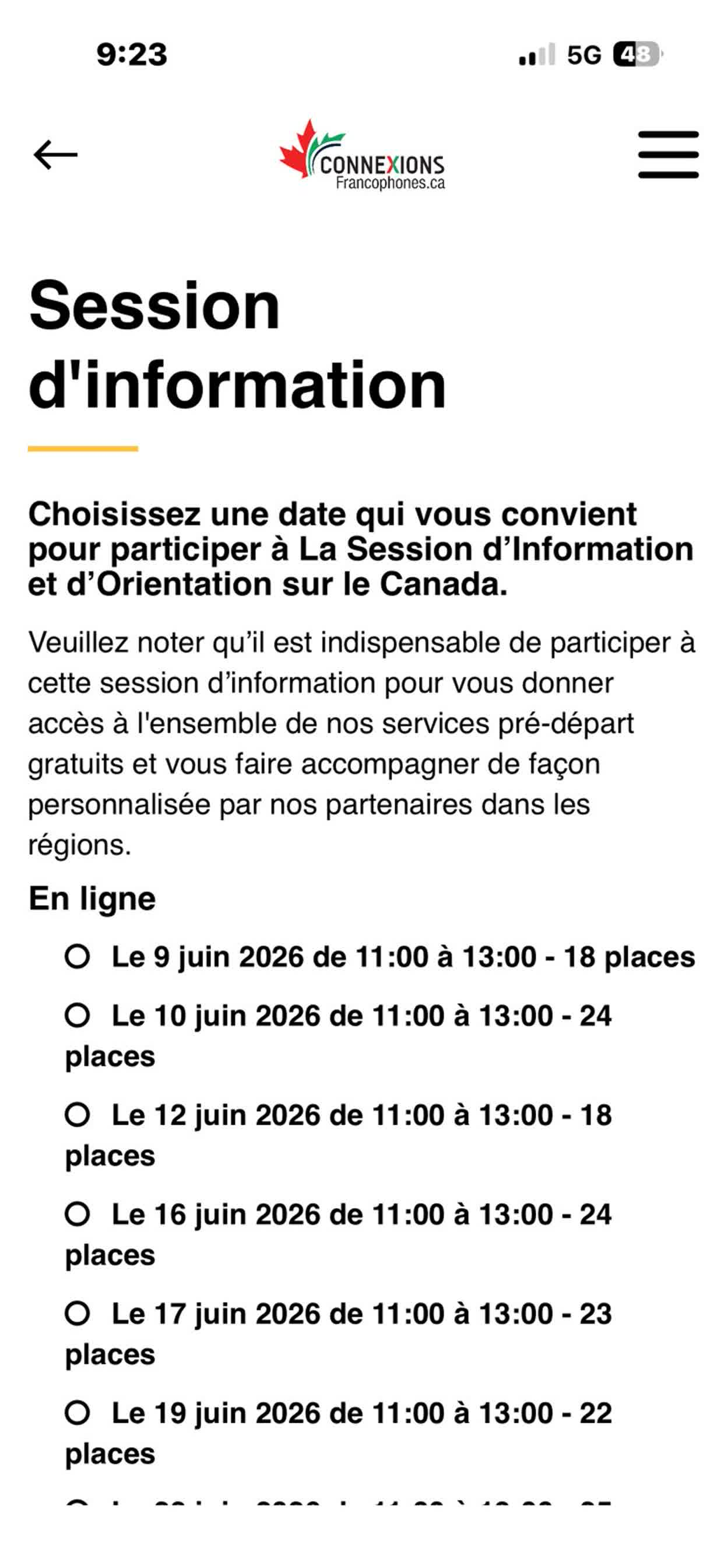 Connexions Francophones