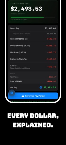 PaycheckIQ Paycheck Calculator Screenshot 2 of 5