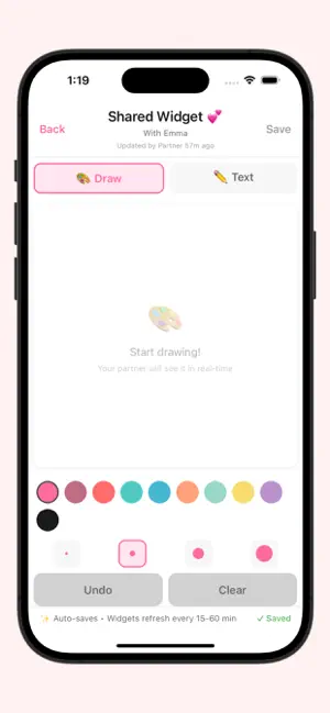 Couple Widget:Shared Love Note screenshot 4