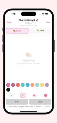Couple Widget:Shared Love Note Screenshot 4 of 4