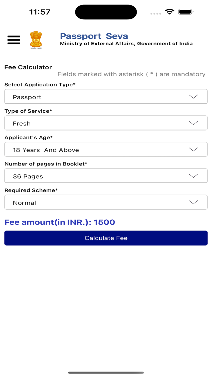 Passport Seva App