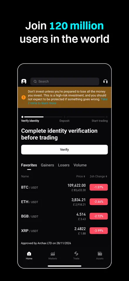Bitget app screenshot 1