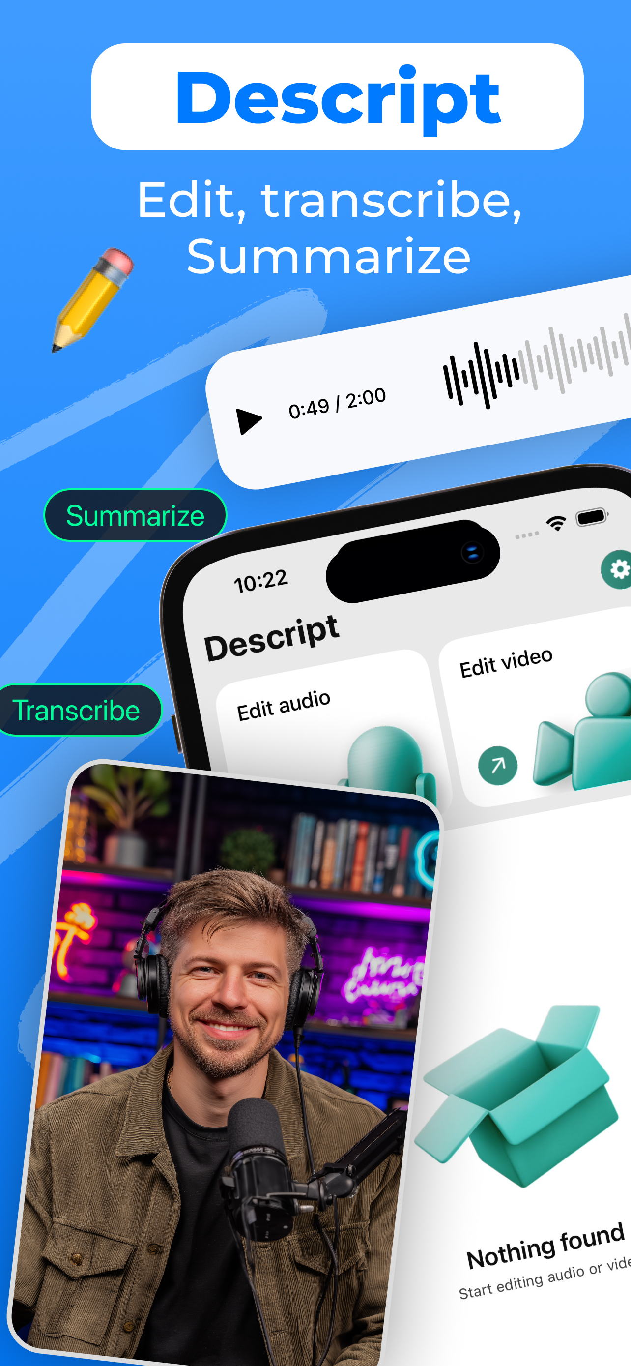 Descript AI - Audio Summaries