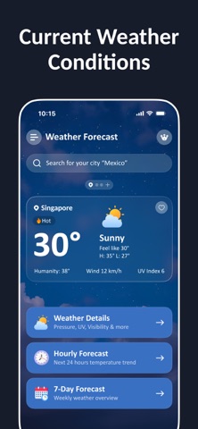 WYND - Live Weather Forecast iPhone screenshot