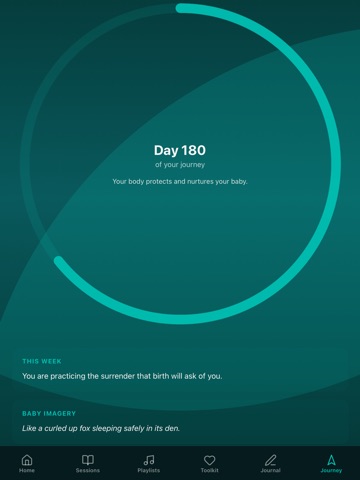 HypnoBirthing+ iPad screenshot