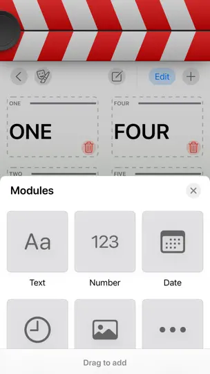 Capture d'écran de Take One sur iPhone 6