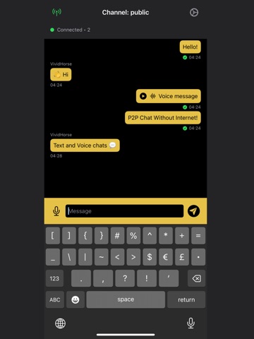 AirTalkie iPad screenshot