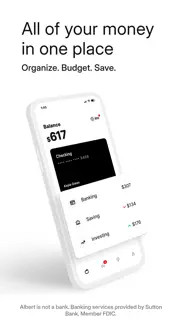 albert: budgeting and banking iphone screenshot 1