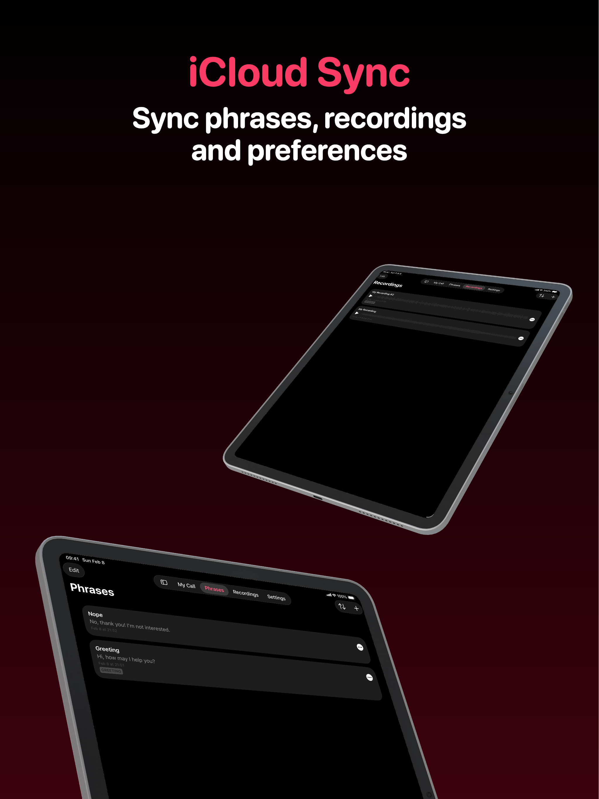 Call Speaker - Type to Talk