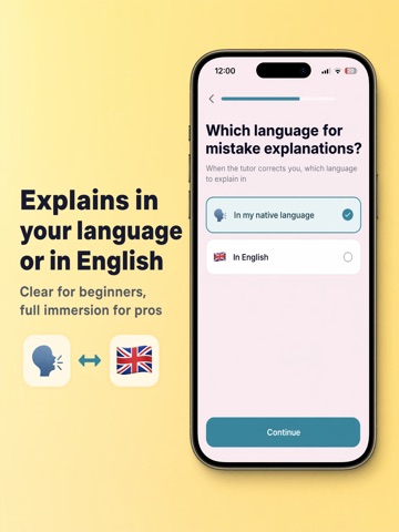 Vuchy: AI English Tutor iPad screenshot