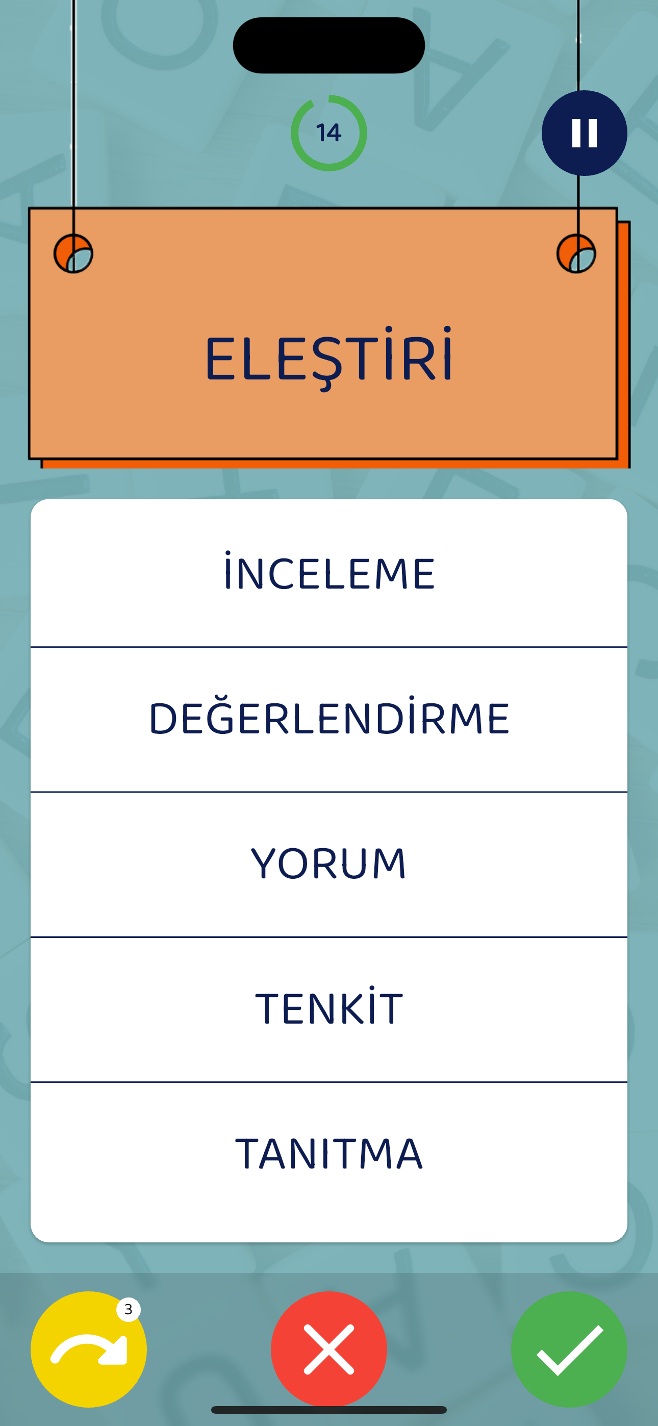 TA BU - Kategori Seçimli Tabu