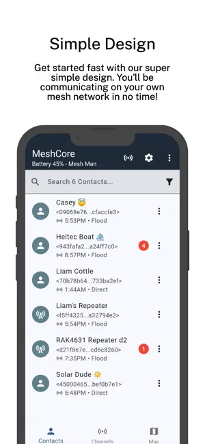 MeshCore screenshot 1