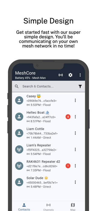 MeshCore Screenshot 1 of 4