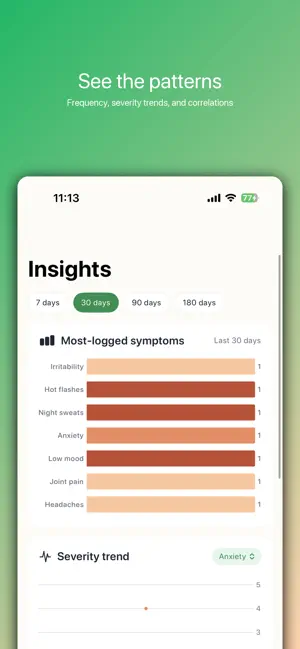 MenoLog: Menopause Journal screenshot 4