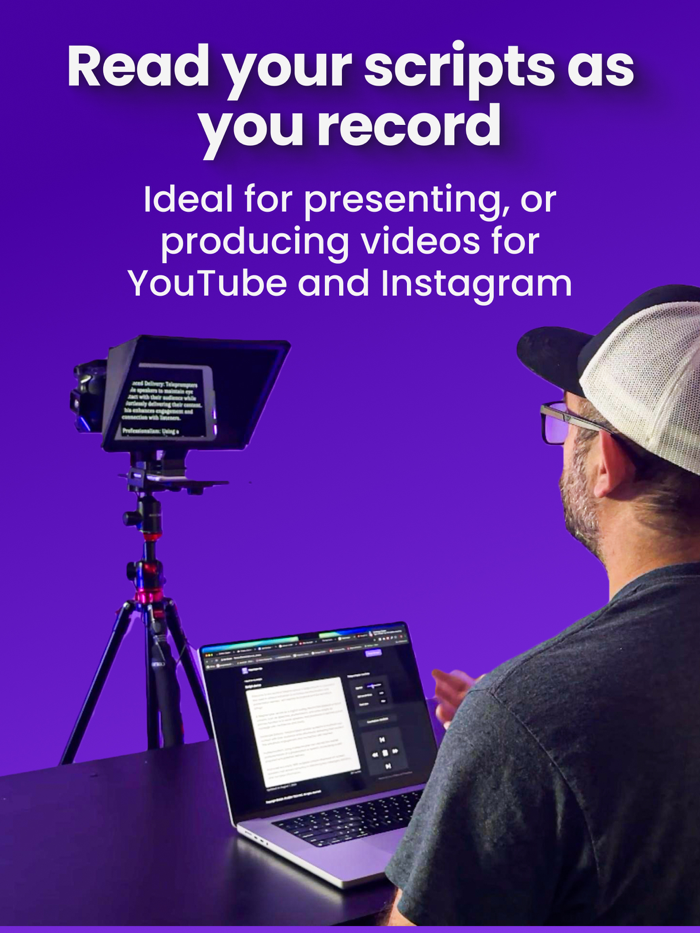 Telepromptly for video creator