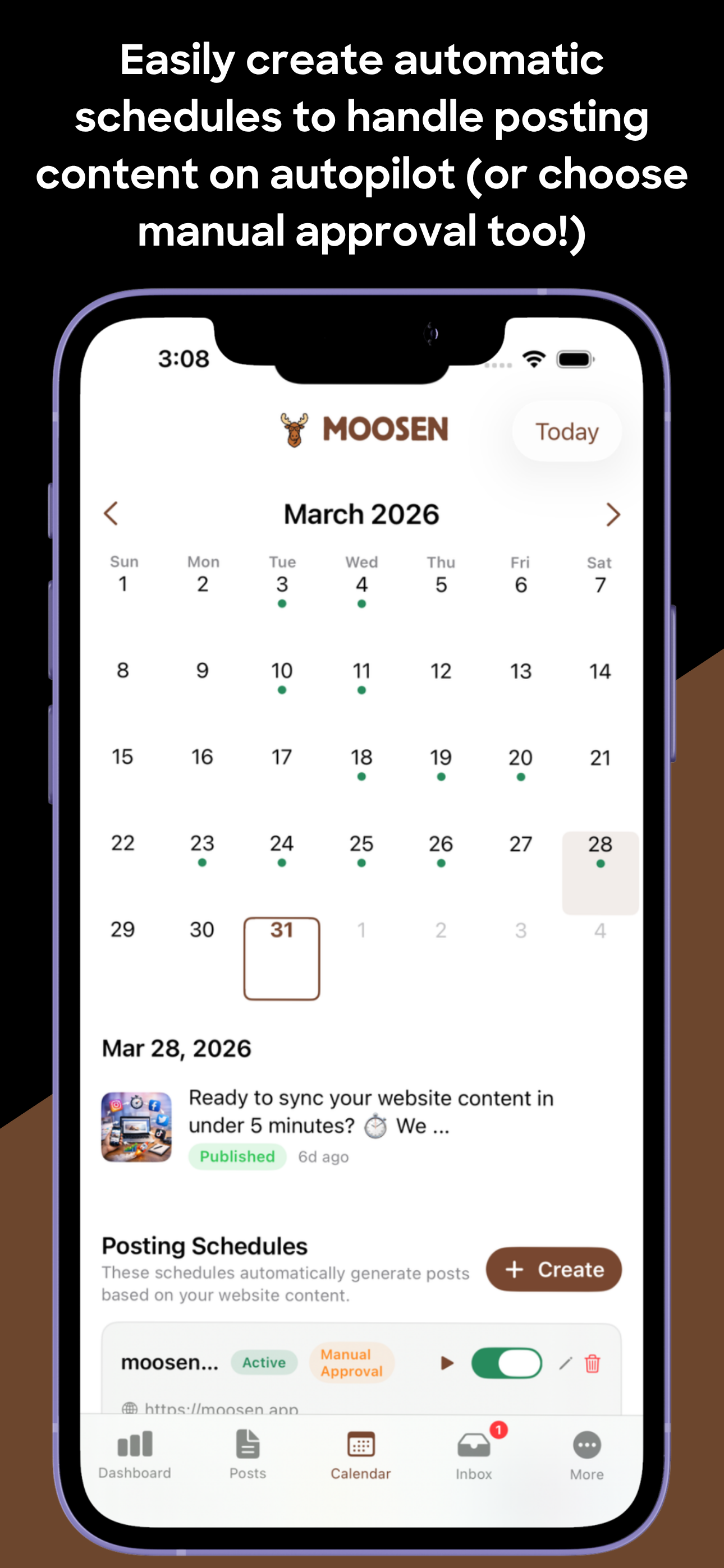 Moosen: Website to Social Post