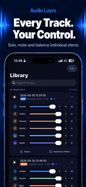Audio Layrs - AI Vocal Remover screenshot 1