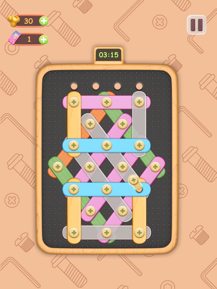 Nuts  Bolts - 3D Wood Puzzle