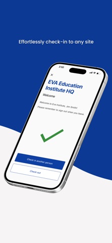EVA Check-in | Visitor sign-in iPhone screenshot