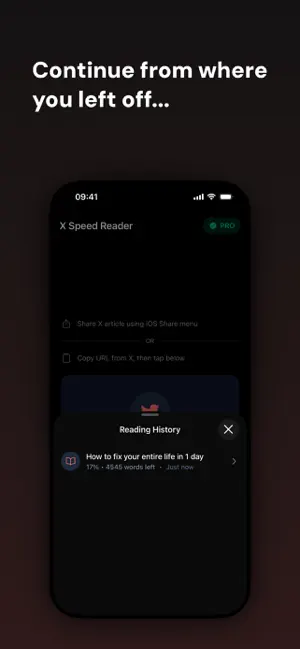 X Speed Reader: RSVP Reader screenshot 3