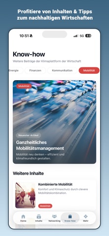 Klimaplattform der Wirtschaft screenshot