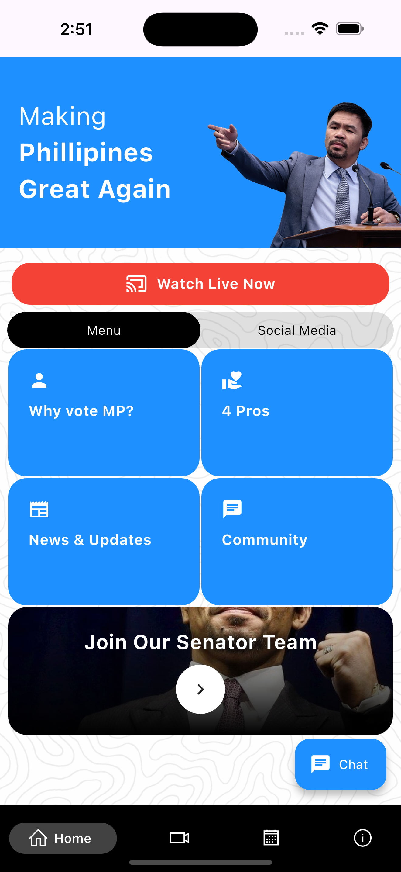 Sen Manny Pacquiao App screenshot 2