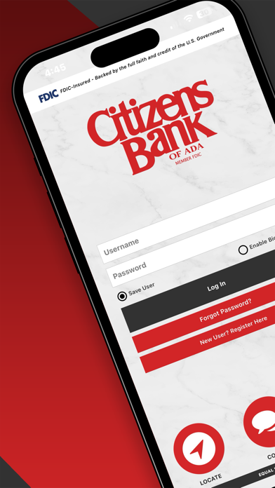 Citizens Bank of Ada Screenshot